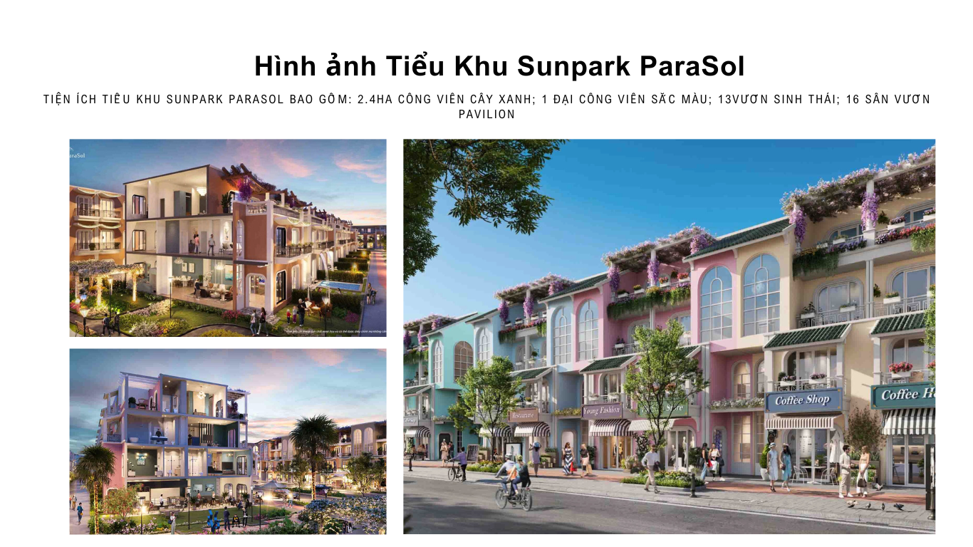 Hình ảnh Tiểu khu Sunpark Parasol - Dự án KN Paradise Cam Ranh