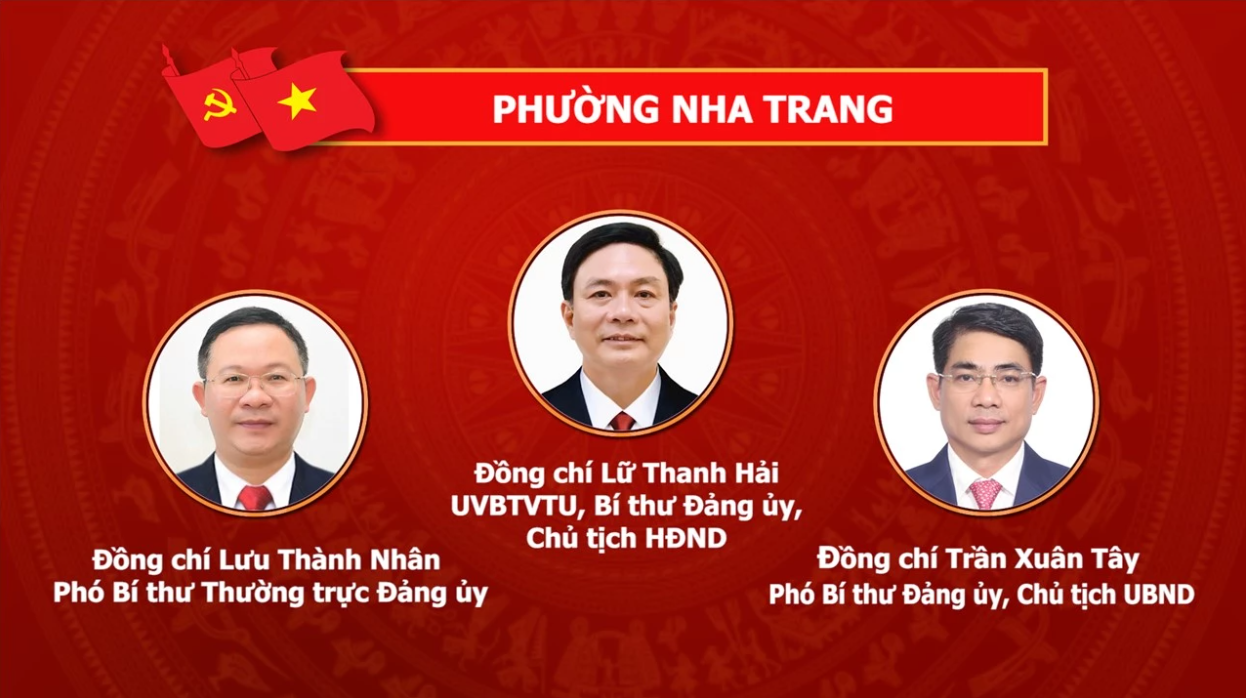 LÃNH ĐẠO 64 XÃ, PHƯỜNG TỈNH KHÁNH HÒA