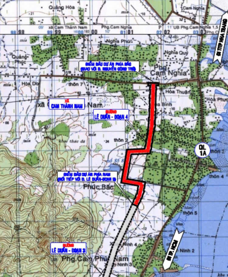 CAM RANH: ĐƯỢC ĐẦU TƯ HƠN 500 TỶ ĐỒNG XÂY DỰNG ĐƯỜNG LÊ DUẨN – ĐOẠN 4