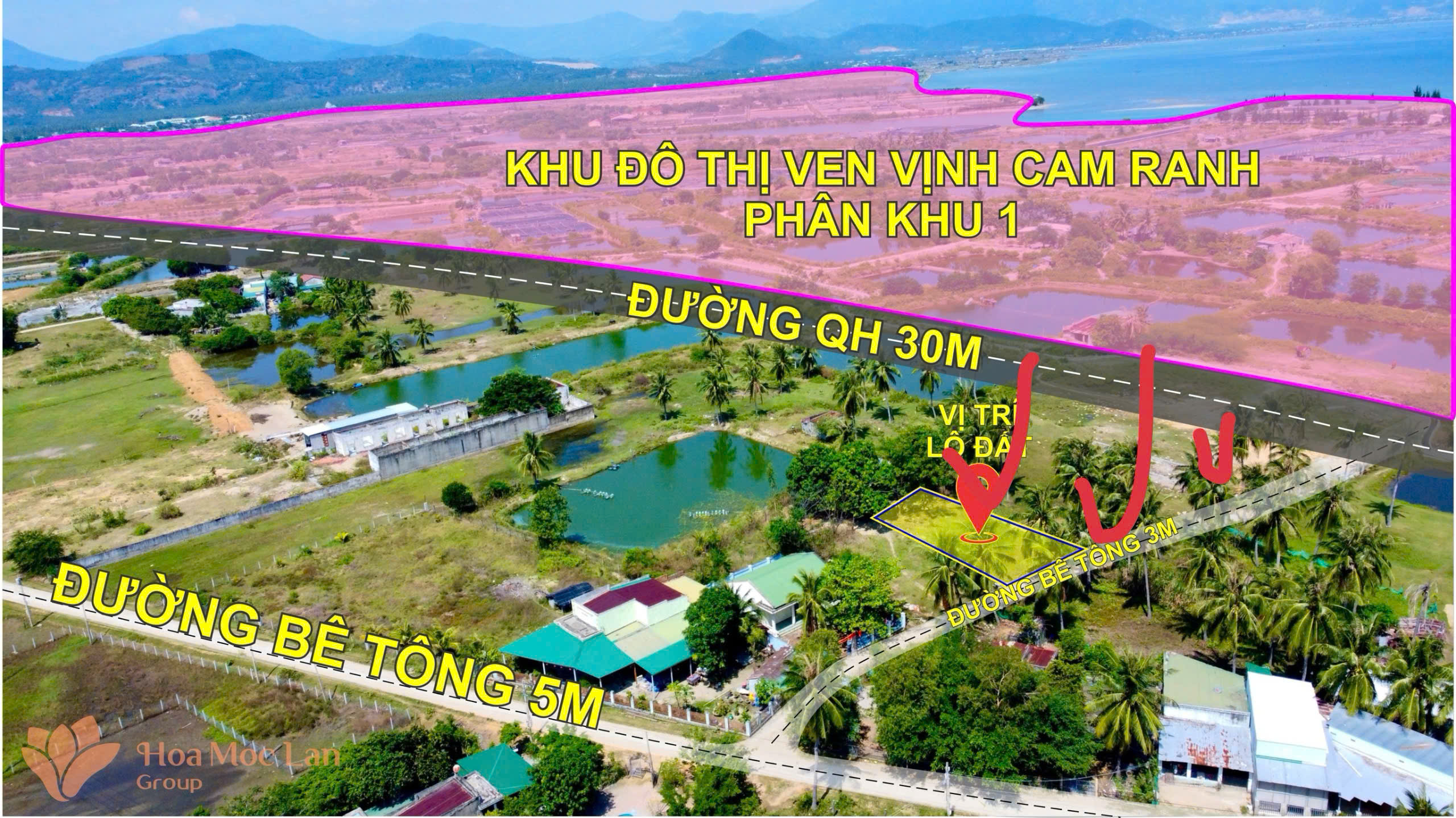 MÃ 10. KHU ĐẤT SÁT SÂN GOLF KHU 1 KHU ĐÔ THỊ VEN VỊNH CAM RANH, XÃ NAM CAM RANH