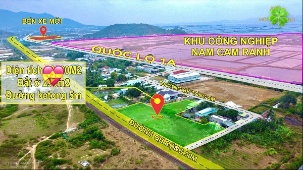 MÃ ML-N02. BÁN 3 LÔ ĐẤT Ở CÓ SỔ THÔN HÒA SƠN, CÁCH QL1A 200M, XÃ NAM CAM RANH, TỈNH KHÁNH HÒA